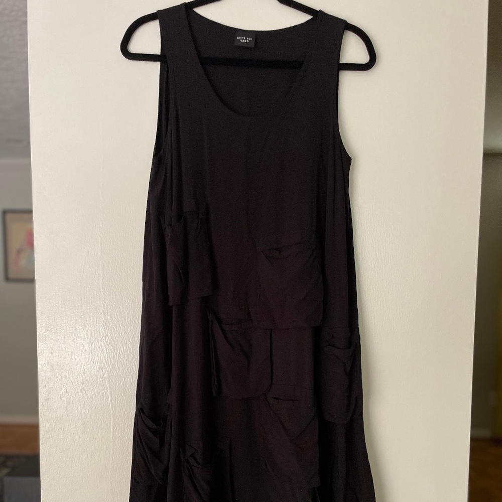 Bitte Kai Rand Black Sundress with Pocket Detail
